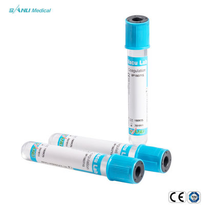 CASQUILLO AZUL aprobado del CE disponible del tubo de ensayo de la sangre de la coagulación del vacío