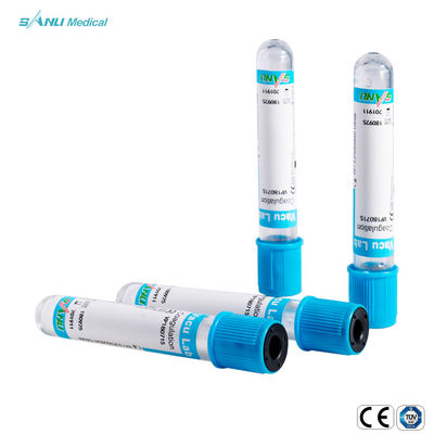 CASQUILLO AZUL aprobado del CE disponible del tubo de ensayo de la sangre de la coagulación del vacío