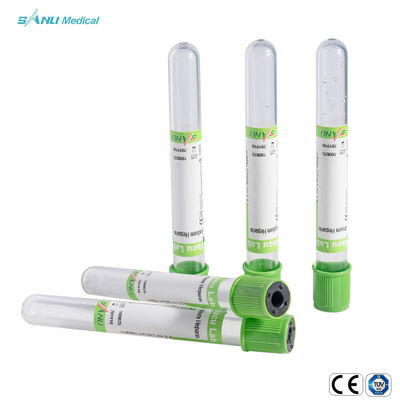 Tubos disponibles PSGT 13*100m m de la colección de la sangre del vacío del gel de la heparina del sodio/del litio