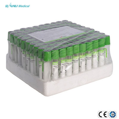 Tubos disponibles PSGT 13*100m m de la colección de la sangre del vacío del gel de la heparina del sodio/del litio