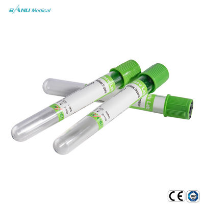 Tubos disponibles PSGT 13*100m m de la colección de la sangre del vacío del gel de la heparina del sodio/del litio