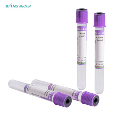 Recogida de sangre desechable Tubo EDTA K3 3-5ml Aprobado por CE