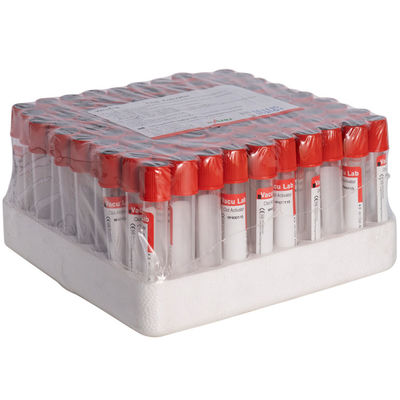 CE desechable del tubo del activador del coágulo del ANIMAL DOMÉSTICO de los tubos de la colección del vacío del top rojo