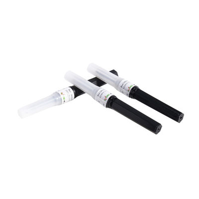 Indicador multi disponible de la aguja 22 de la colección de la sangre de la muestra color del negro de 1 pulgada
