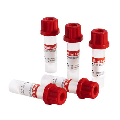 Bandeja capilar superior amarilla de los tubos 0.2ml 0.25ml 0.5ml 100pcs de la colección de la sangre