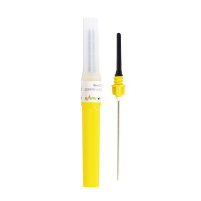 color del amarillo de las agujas 0.9x19m m de la colección de la sangre 20G para no reutilizable