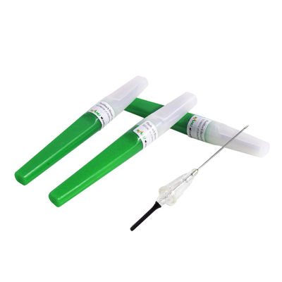 11/4” verdes del vacío del retroceso de las agujas de la colección de la sangre colorean 21G 0.8x31m m