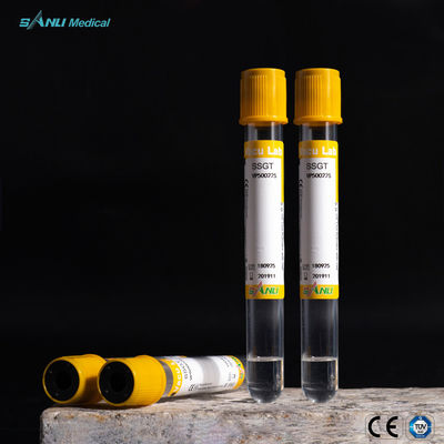 Colección disponible de la sangre del activador del coágulo del ANIMAL DOMÉSTICO con el gel 13x100m m