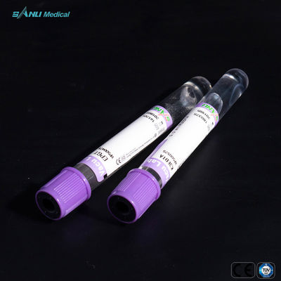 Material del ANIMAL DOMÉSTICO del top de la lavanda de los tubos de la colección de la sangre del EDTA K3