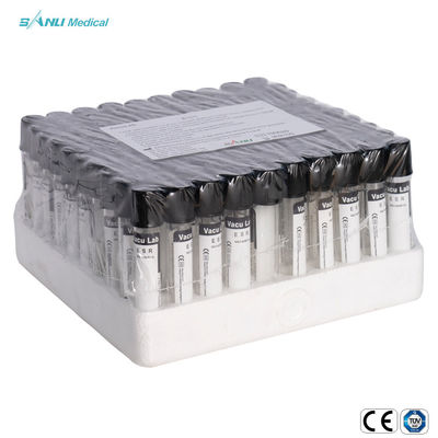 tubos ESR de la colección de la sangre del vacío de 13x75m m con el citrato de sodio 0.129mol/L