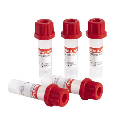 Tubos capilares plásticos estéril 0.5ml para la colección de la sangre no reutilizable
