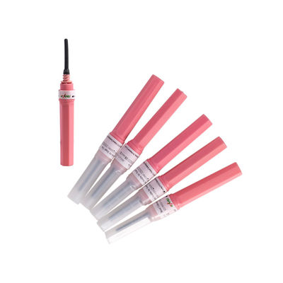 Agujas rosadas 11/2” 1.2x38m m de la colección de la sangre 18G no pirogénico