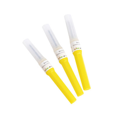 El óxido de etileno amarillo disponible de las agujas 20G de la colección de la sangre esterilizó