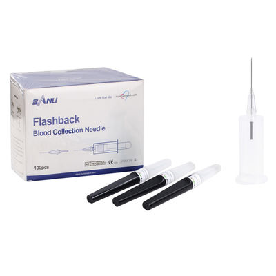 Aguja múltiple negra 22G del retroceso disponible para el dibujo de la sangre