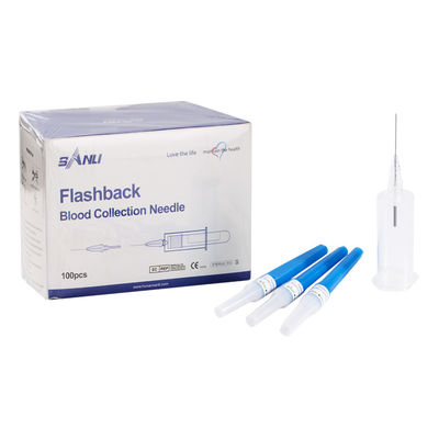 Aguja disponible azul múltiple de la colección de la sangre de la aguja 23G del retroceso