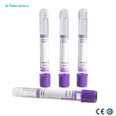 Tubos de cristal de la colección de la sangre del EDTA K2 con el gel 13x75m m para la hematología