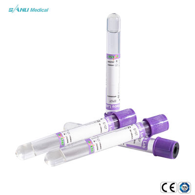 Tubos de cristal de la colección de la sangre del EDTA K2 con el gel 13x75m m para la hematología