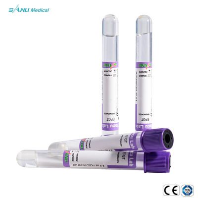 Tubos de cristal de la colección de la sangre del EDTA K2 con el gel 13x75m m para la hematología
