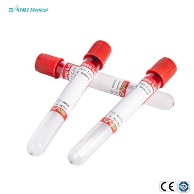 tubo del llano de la colección de la sangre del vacío de 13x100m m
