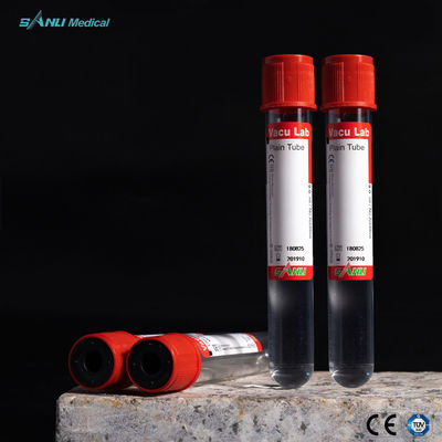 Los tubos de cristal de la colección de la sangre del activador del coágulo limpian 5ml con la aspiradora para las pruebas bioquímicas