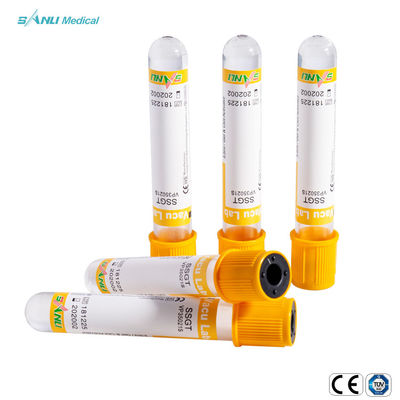 Tubo amarillo de la colección de la sangre de SSGT