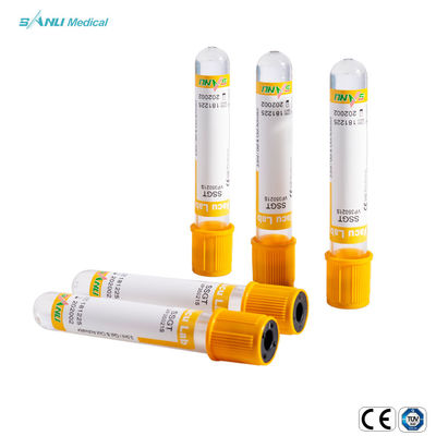 Tubo amarillo de la colección de la sangre de SSGT