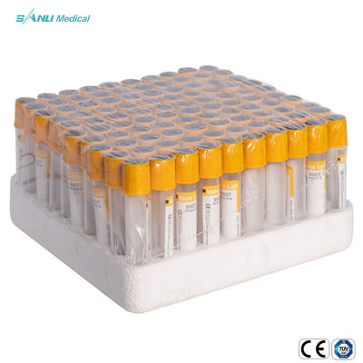 Tubo amarillo de la colección de la sangre de SSGT