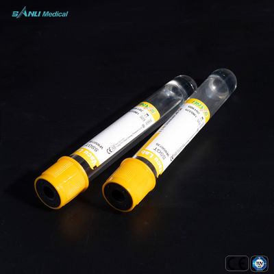 Tubos de cristal 8ml de la colección de la sangre de SSGT con el activador y el gel del coágulo