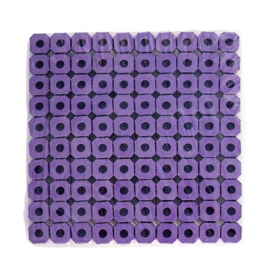 Casquillo de goma de la sangre del EDTA K2 de la colección de la lavanda capilar de los tubos ISO9001