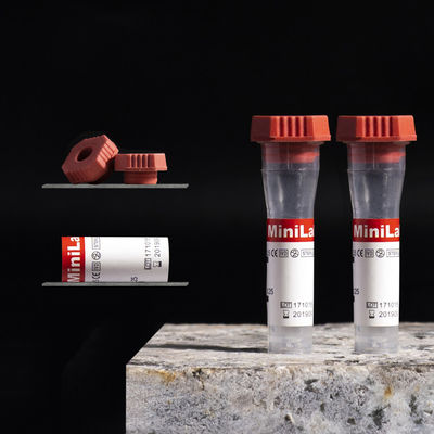 tubos capilares de la colección de la sangre 0.25ml ningún casquillo de goma aditivo con el conducto