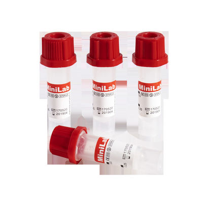 Ningunos tubos capilares aditivos 100pcs Tray Disposable Sterile de la colección de la sangre
