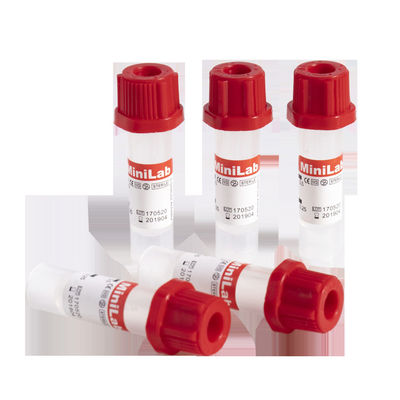 Ningunos tubos capilares aditivos 100pcs Tray Disposable Sterile de la colección de la sangre