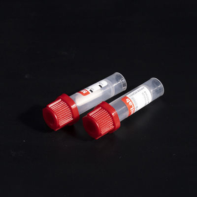 Tubos capilares superiores rojos 0.5ml 100pcs Tray Packing de la colección de la sangre