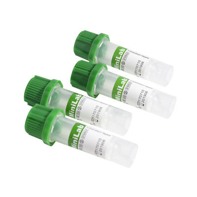 Tubo superior verde de la heparina del litio del tubo capilar 0.25ml de la sangre