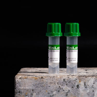 Tubo superior verde de la heparina del litio del tubo capilar 0.25ml de la sangre