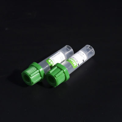 Tubo superior verde de la heparina del litio del tubo capilar 0.25ml de la sangre