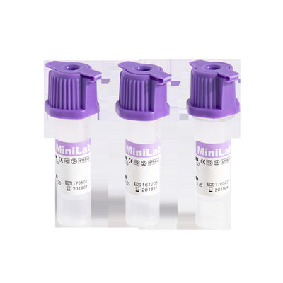 Tubos capilares del EDTA de la lavanda para el añadido del EDTA de la colección K3 de la sangre