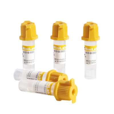 los tubos capilares de la colección de la sangre 0.5ml coagulan añadido del activador con el gel