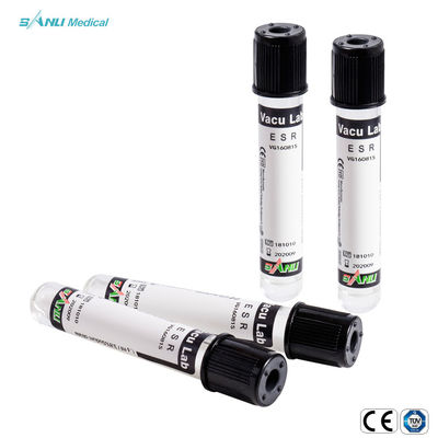 Los tubos de la colección de la sangre del vacío del ISO ACARICIAN los tubos disponibles del ESR