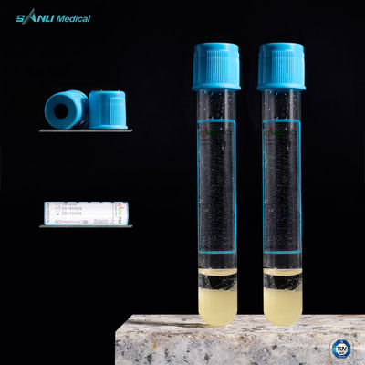 Tubo de ensayo 10ML de Rich Plasma PRP de la plaqueta con el gel del citrato de sodio 3,2%