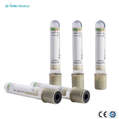los tubos de cristal médicos ISO9001 disponible de la colección de la sangre de la glucosa 3ml aprobaron