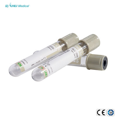 los tubos de cristal médicos ISO9001 disponible de la colección de la sangre de la glucosa 3ml aprobaron