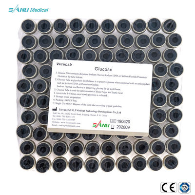 los tubos de cristal médicos ISO9001 disponible de la colección de la sangre de la glucosa 3ml aprobaron