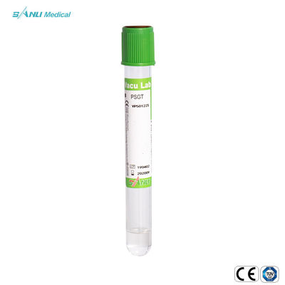 Tubos PSGT de la colección de la sangre del vacío del gel de la heparina del sodio/de la heparina del litio disponibles