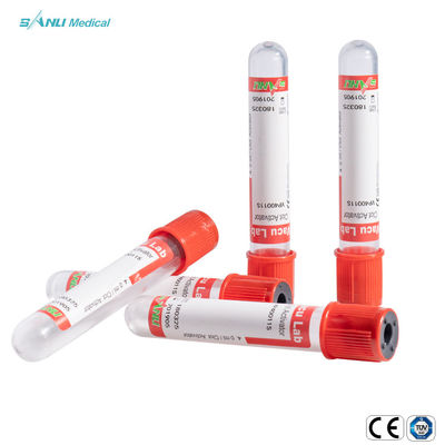 El Ce estéril disponible del vacío del activador del coágulo del tubo de ensayo rojo de la sangre aprobó