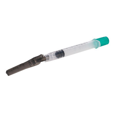 Jeringuilla médica 3ml disponible 22G de la colección de la sangre arterial de la seguridad estéril