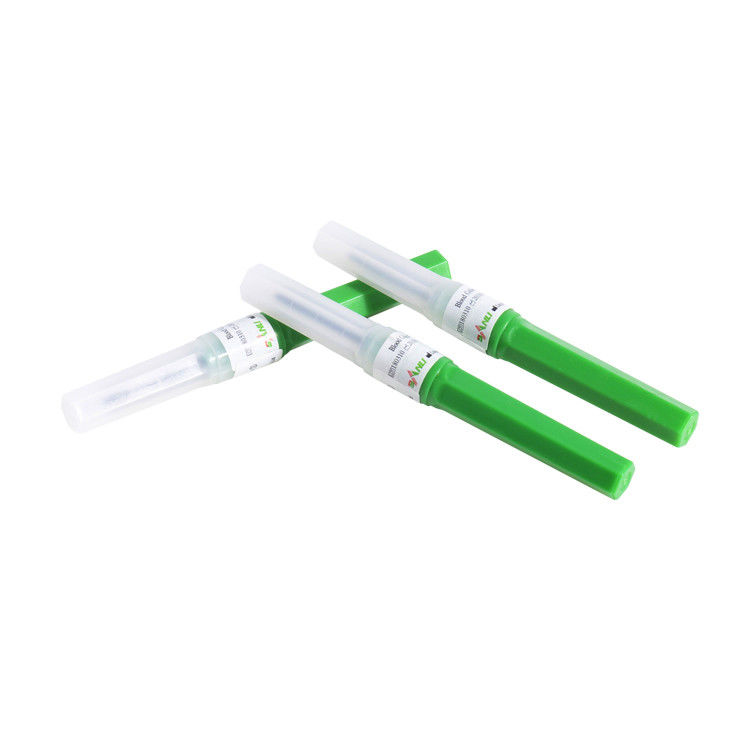 Aguja multi estéril 21g disponible de la colección de la sangre de la muestra color verde de 1 pulgada