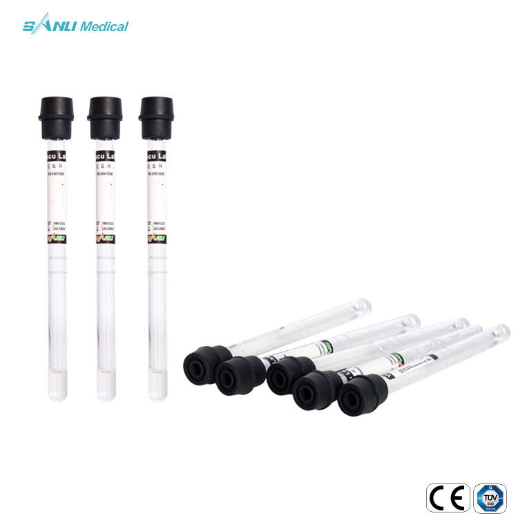 Citrato de sodio disponible de cristal 3,8% del tubo 1.6ml de la colección de la sangre del vacío del ESR del CE
